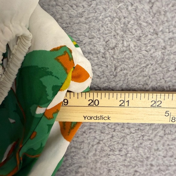 Women’s tropical print pullover dress elastic waist button front detail XL - Picture 9 of 11